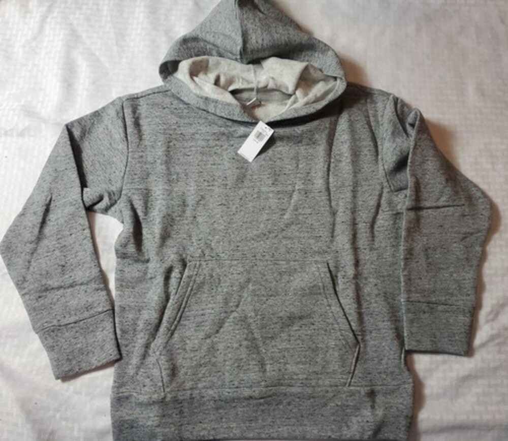 Old Navy Youth Large 10-12  Gray Heathered Pullover Hoodie NWT